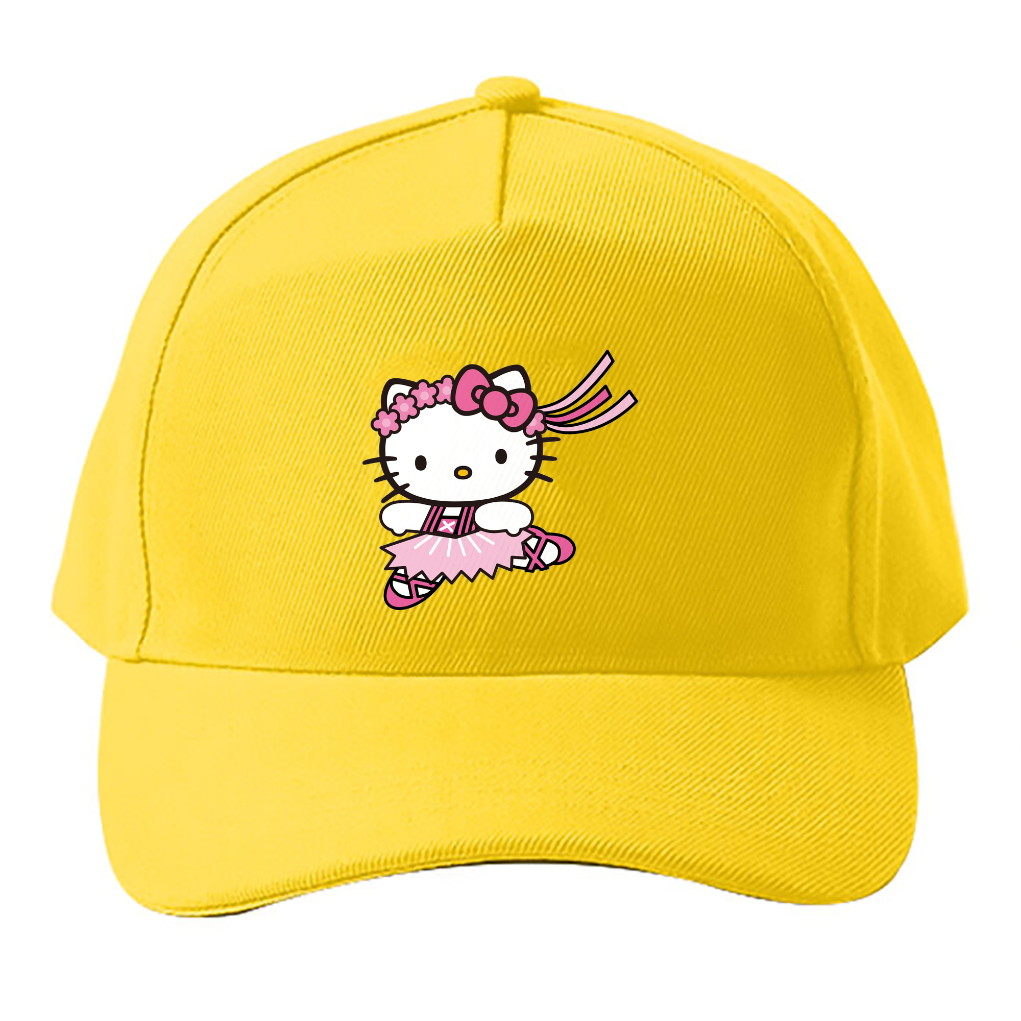 （画像用） Hello Kitty ハローキティ ベースボールキャップ 綿100％ 男女兼用 帽子 スポーツ